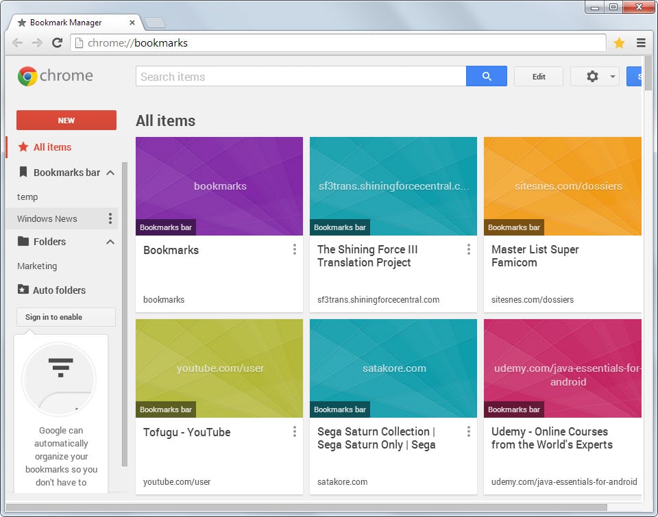 How to download bookmarks from google chrome